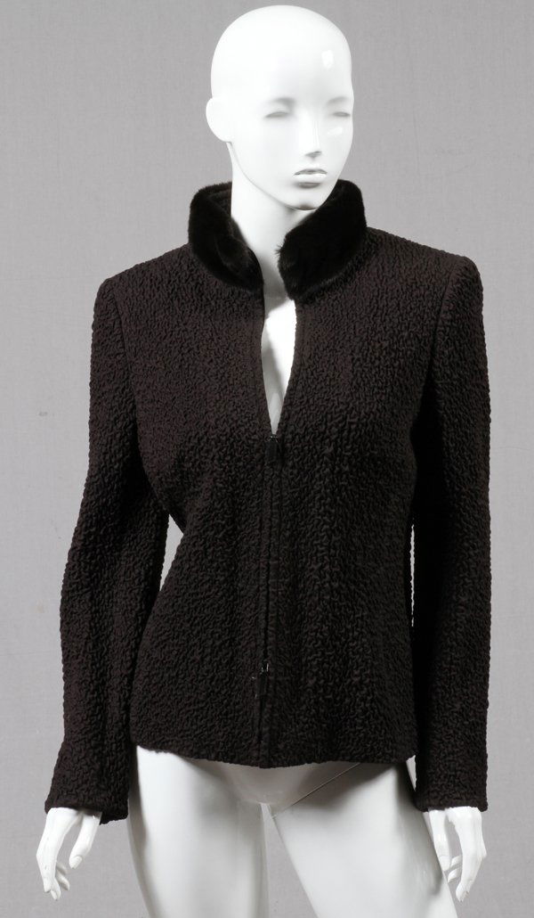 AKRIS WOOL & SILK ZIPPERED JACKET (1 of 2)