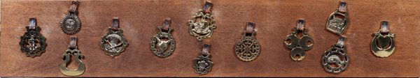 ENGLISH HORSE BRASSES 19TH C. TWELVE (1 of 3)