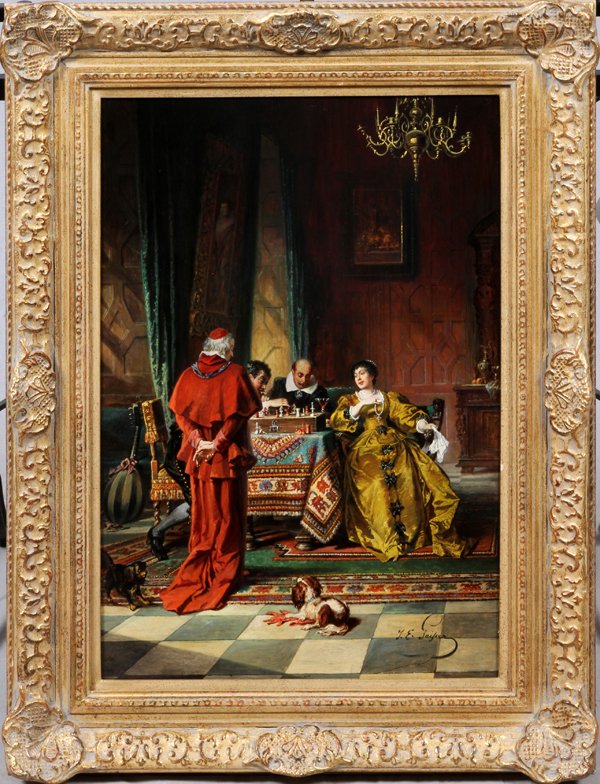 JAKOB EMANUEL GAISSER OIL ON BOARD (1 of 4)