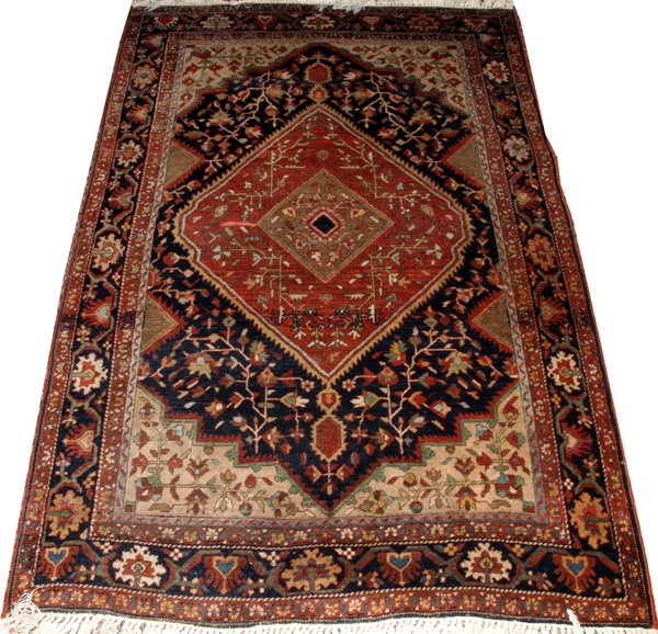 MAHAL PERSIAN HAND WOVEN WOOL RUG (1 of 2)