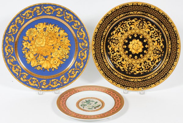 ROSENTHAL 'VERSACE' PORCELAIN PLATES, THREE (1 of 2)