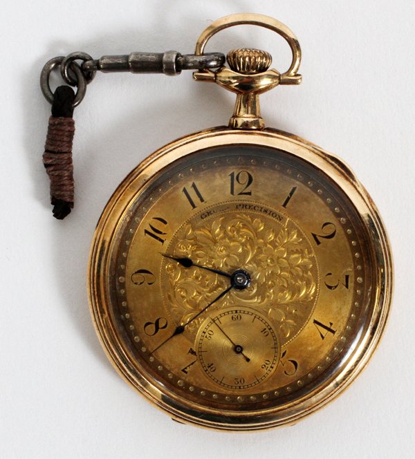 GRUEN 14KT YELLOW GOLD GENTLEMAN'S POCKET WATCH (1 of 2)
