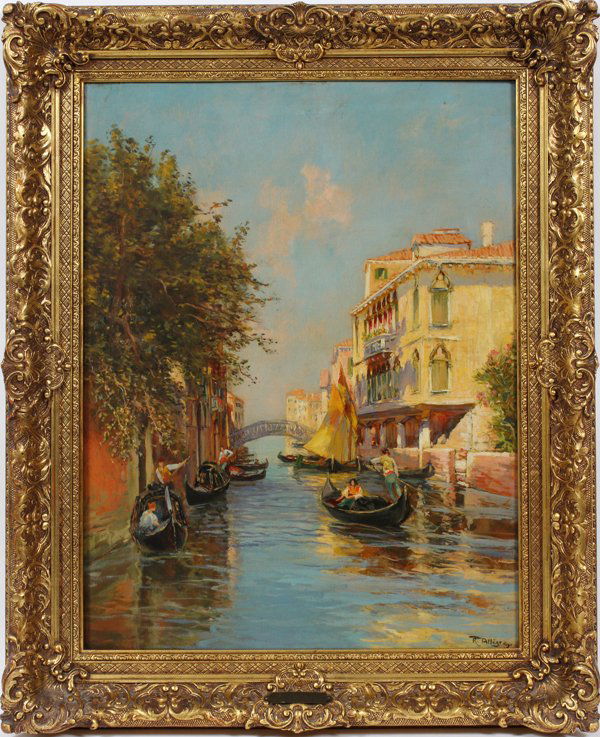 RAYMOND ALLEGRE OIL ON WOOD PANEL (1 of 4)