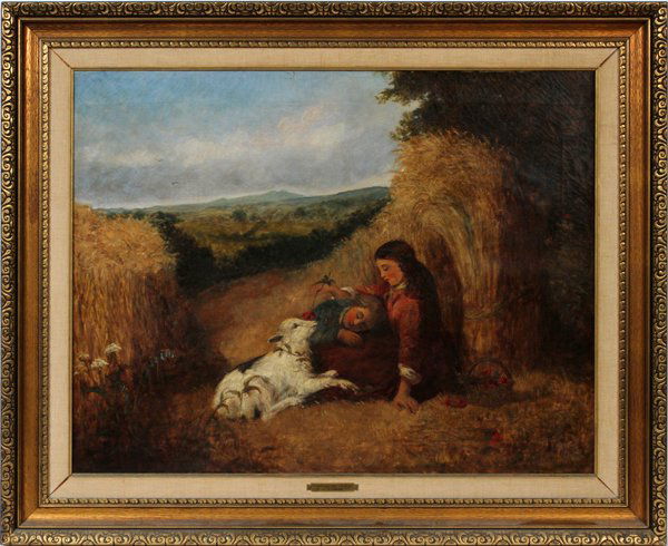 EDWARD JOHN COBBETT OIL ON CANVAS. (1 of 3)