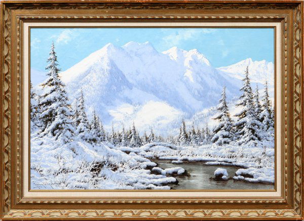 LASZLO NEOGRADY, WINTER LANDSCAPE (1 of 3)