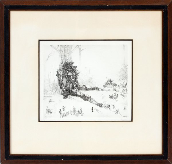 PHILIPPE MOHLITZ ETCHING #35/50 1972 (1 of 3)