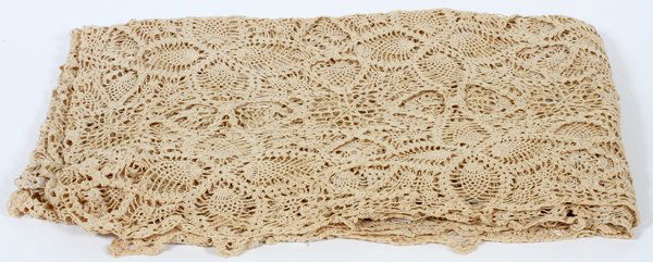 ANTIQUE LACE TABLECLOTH C1900 (1 of 2)