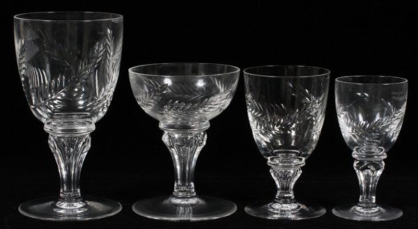 CRYSTAL STEMWARE, 46 PIECES (1 of 1)