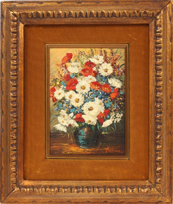 RUBAN PAINTING STILL LIFE OF FLOWERS (1 of 3)