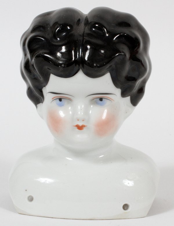 GERMAN PORCELAIN DOLL HEAD C. 1880 (1 of 1)