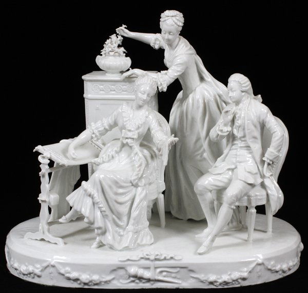 ROYAL VIENNA PORCELAIN FIGURE GROUP LATE 19TH C. (1 of 3)
