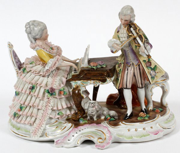 GERMAN PORCELAIN FIGURE GROUP C. 1930 (1 of 2)