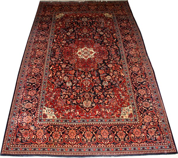 FINE KASHAN WOOL ORIENTAL RUG (1 of 2)