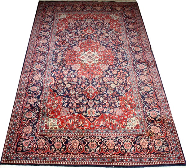 FINE KESHAN ORIENTAL WOOL RUG (1 of 2)