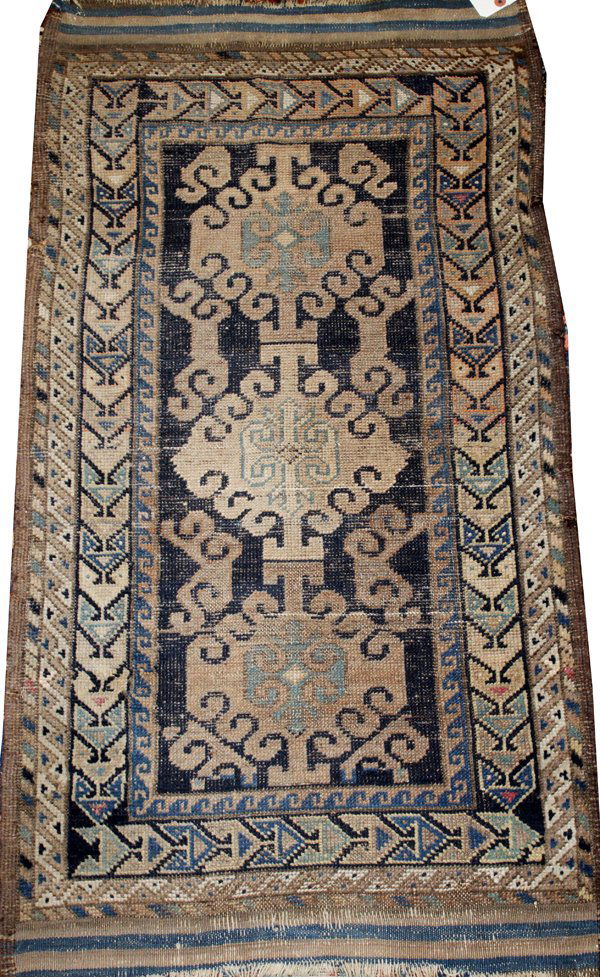 ANTIQUE CAUCASIAN WOOL RUG C. LATE 19TH C. (1 of 2)