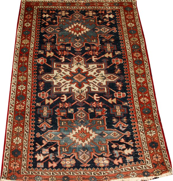 CAUCASIAN ANTIQUE KABISTAN WOOL RUG (1 of 2)
