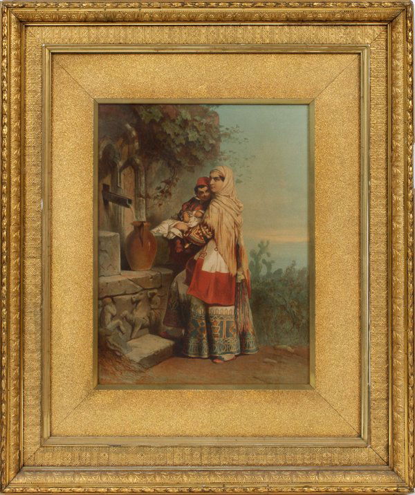 MIDDLE EASTERN THEME CHROMOLITHOGRAPH (1 of 4)
