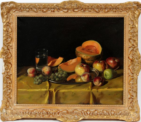 AMERICAN OILS ON CANVAS C. 1950-1970, PAIR (1 of 6)