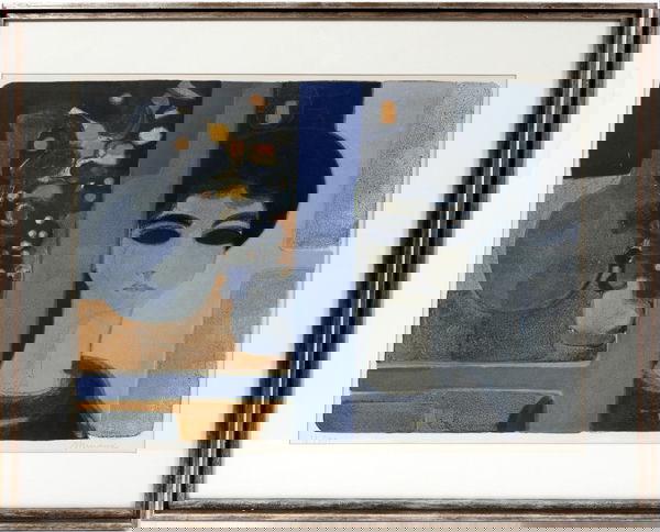 ANDRE MINAUX , LITHOGRAPH: ANDRE MINAUX (FRENCH 1923-1988), COLOR LITHOGRAPH, NO. 12/150, 18" X 24 1/4":