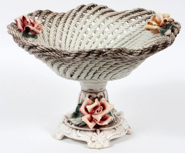 CAPODIMONTE PORCELAIN COMPOTE (1 of 2)