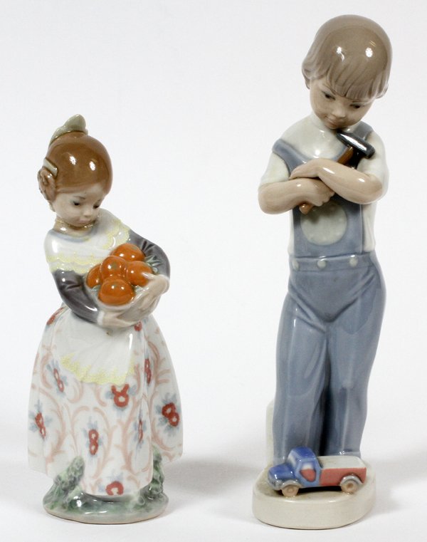 LLADRO PORCELAIN FIGURINES, TWO (1 of 2)