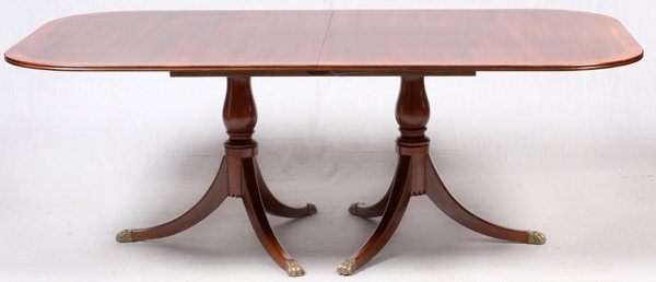 ENGLISH MAHOGANY DOUBLE-PEDESTAL DINING TABLE (1 of 3)