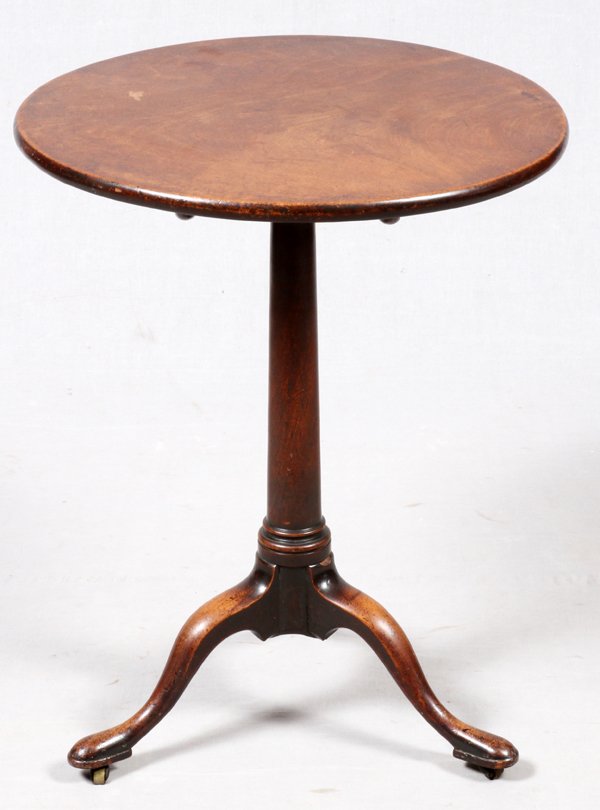 ENGLISH QUEEN ANNE STYLE WALNUT TILT-TOP TABLE (1 of 4)