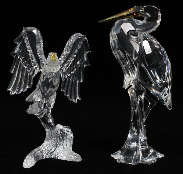 SWAROVSKI CRYSTAL FIGURINES, TWO PIECES (1 of 1)