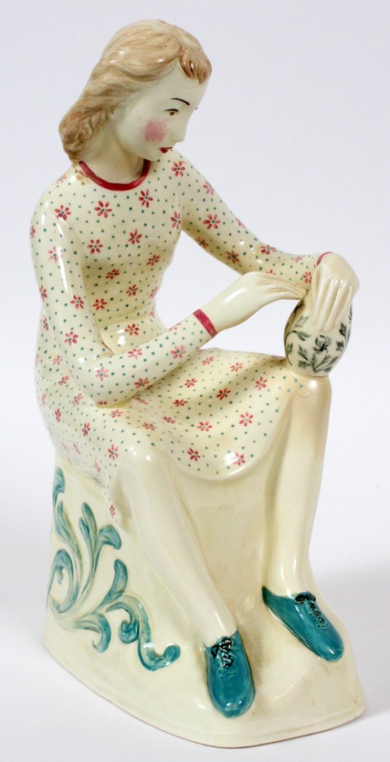 WEDGWOOD ETRURIA ARNOLD MACHIN DESIGN FIGURE (1 of 2)