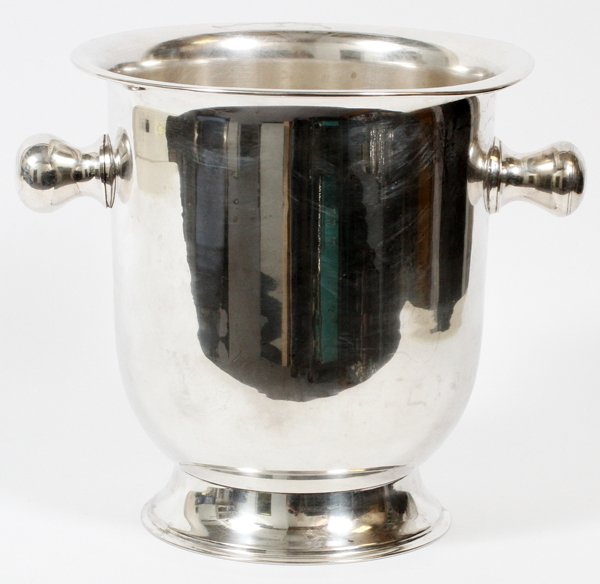 SILVER PLATE CHAMPAGNE COOLER (1 of 2)
