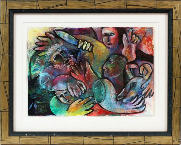 DUBI ARIE ORIGINAL PASTEL C. 1994 (1 of 3)