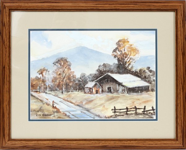 LOUIS W. BONSIB WATERCOLOR (1 of 3)