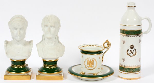 LIMOGES FRENCH NAPOLEONIC STYLE BUSTS & TABLEWARE (1 of 2)