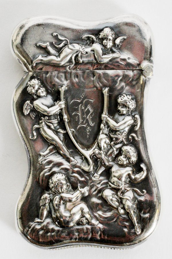 WM. B. KERR & CO. ART NOUVEAU STERLING MATCH SAFE (1 of 2)