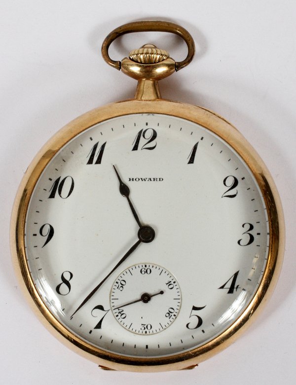 E. HOWARD WATCH CO. BOSTON GOLD-FILLED POCKET WATCH (1 of 2)