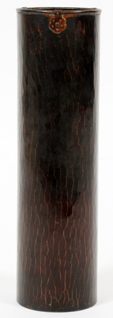JAPANESE HAMMERED COPPER VASE EARLY 20TH C. (1 of 2)