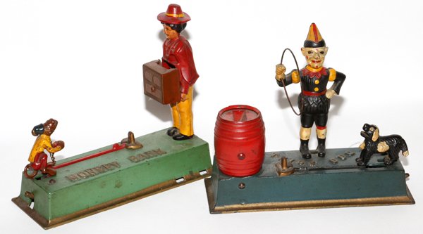 MECHANICAL BANKS MONKEY & TRICK DOG (1 of 1)