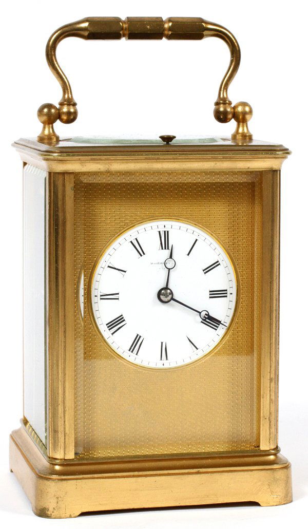 WORDLEY FRENCH BRONZE CARRIAGE CLOCK (1 of 3)