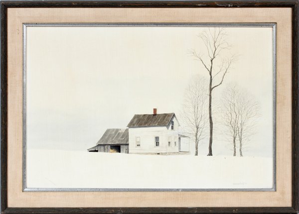 THOMAS KNEFF ACRYLIC ON ARTIST BOARD 1970 (1 of 3)