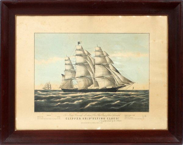 COLOR LITHO. BY N.CURRIER & PUB. FRAME (1 of 2)