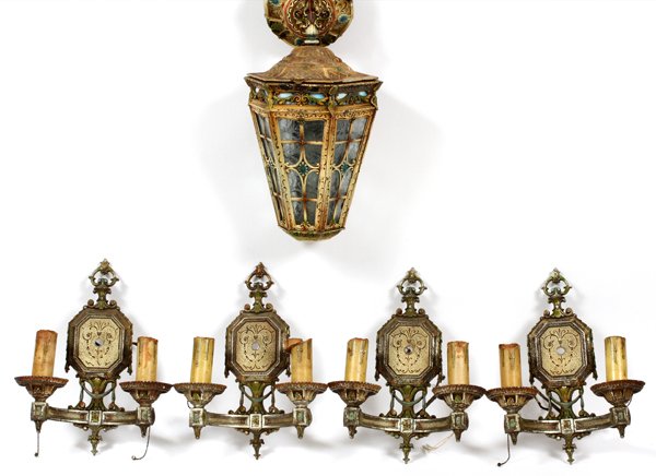 ART DECO HANGING LANTERN (1 of 3)