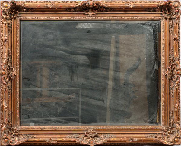 MODERN GILT BEVELED MIRROR (1 of 4)