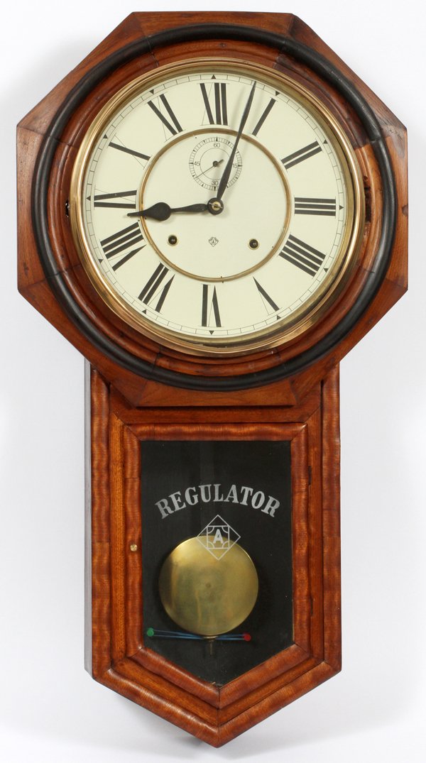 ANSONIA REGULATOR SCHOOL CLOCK (1 of 2)