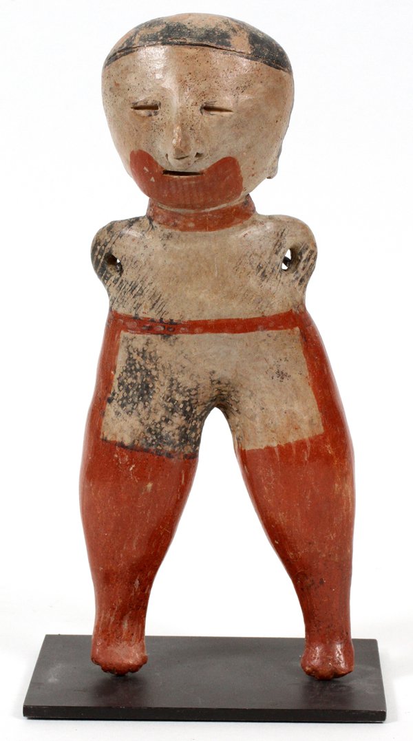 PRE-COLUMBIAN TERRACOTTA FIGURE (1 of 2)
