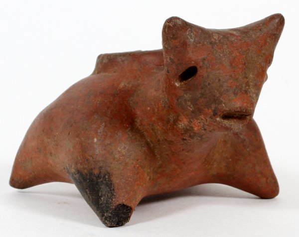 PRE-COLUMBIAN TERRACOTTA ANIMAL FORM VASE (1 of 2)