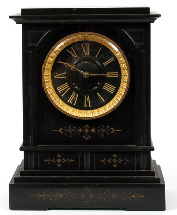 GOLAY LERESCHE & FILS BELGIAN MARBLE MANTEL CLOCK (1 of 3)