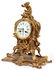 FRENCH ROCOCO STYLE BRONZE MANTEL CLOCK LATE 19THC. - 2