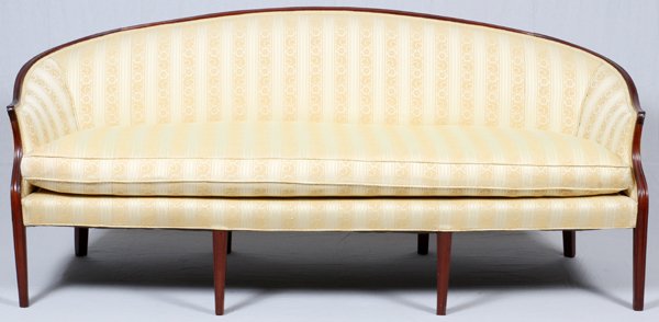ENGLISH HEPPLEWHITE MAHOGANY SOFA C. 1785 (1 of 3)