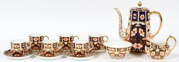 ROYAL CROWN DERBY 'TRADITIONAL IMARI' COFFEE SET (1 of 3)