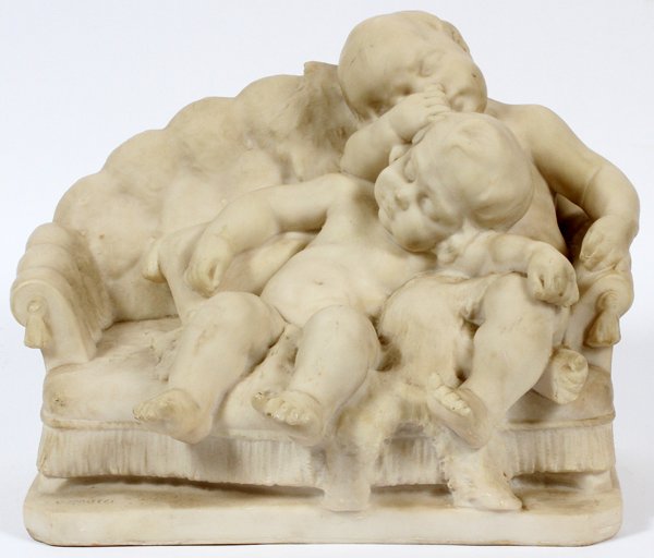 F. VANNUCCI CARVED MARBLE SCULPTURE (1 of 3)